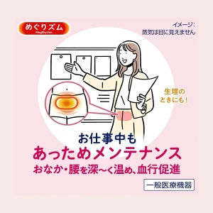 ＞＞ 蒸気の温熱シート 下着の内側面に貼るタイプ（楽天）
