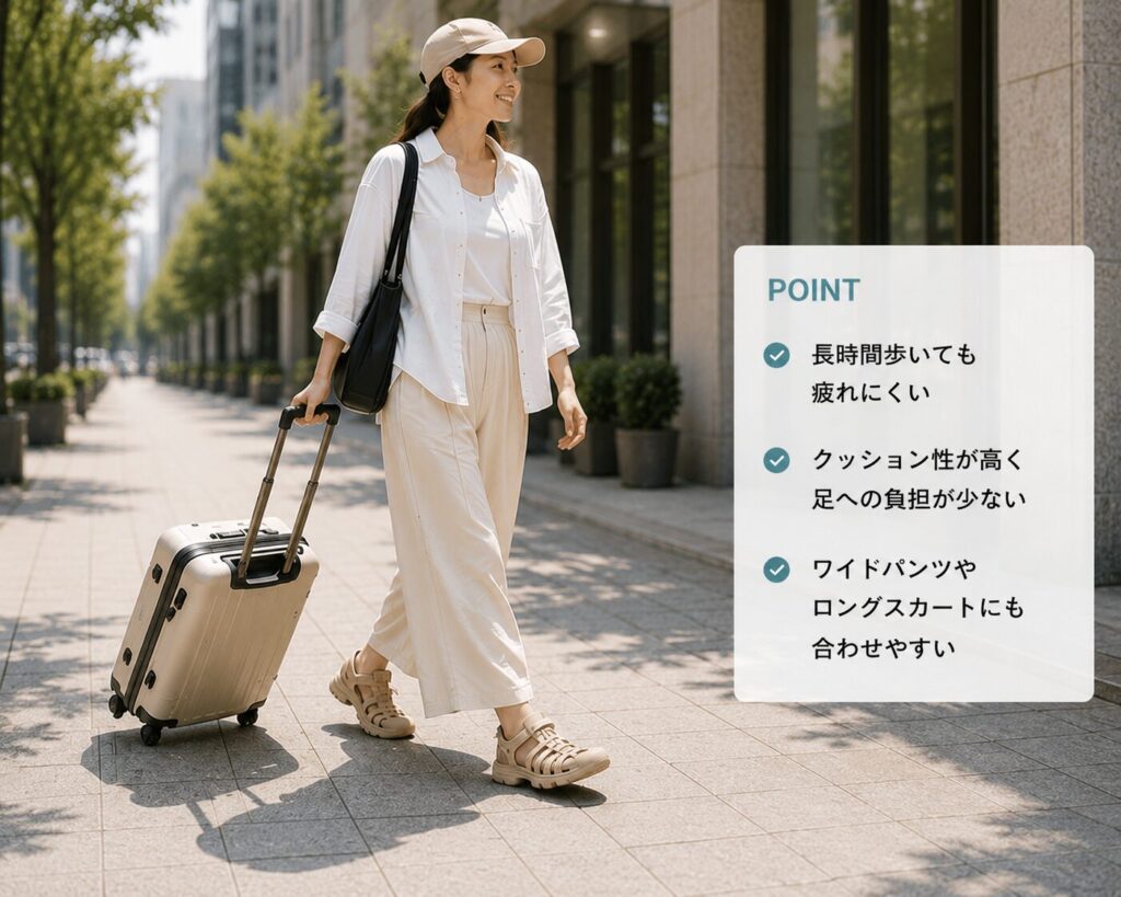 旅行や観光で一日歩くならハイパーポートH2のイメージ画像