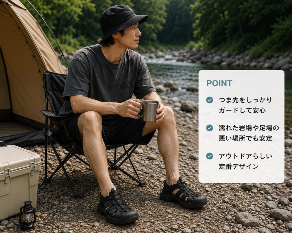 キャンプや川遊びならニューポートH2のイメージ画像